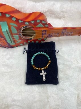 *FREE Beaded Bracelet with Cross Charm